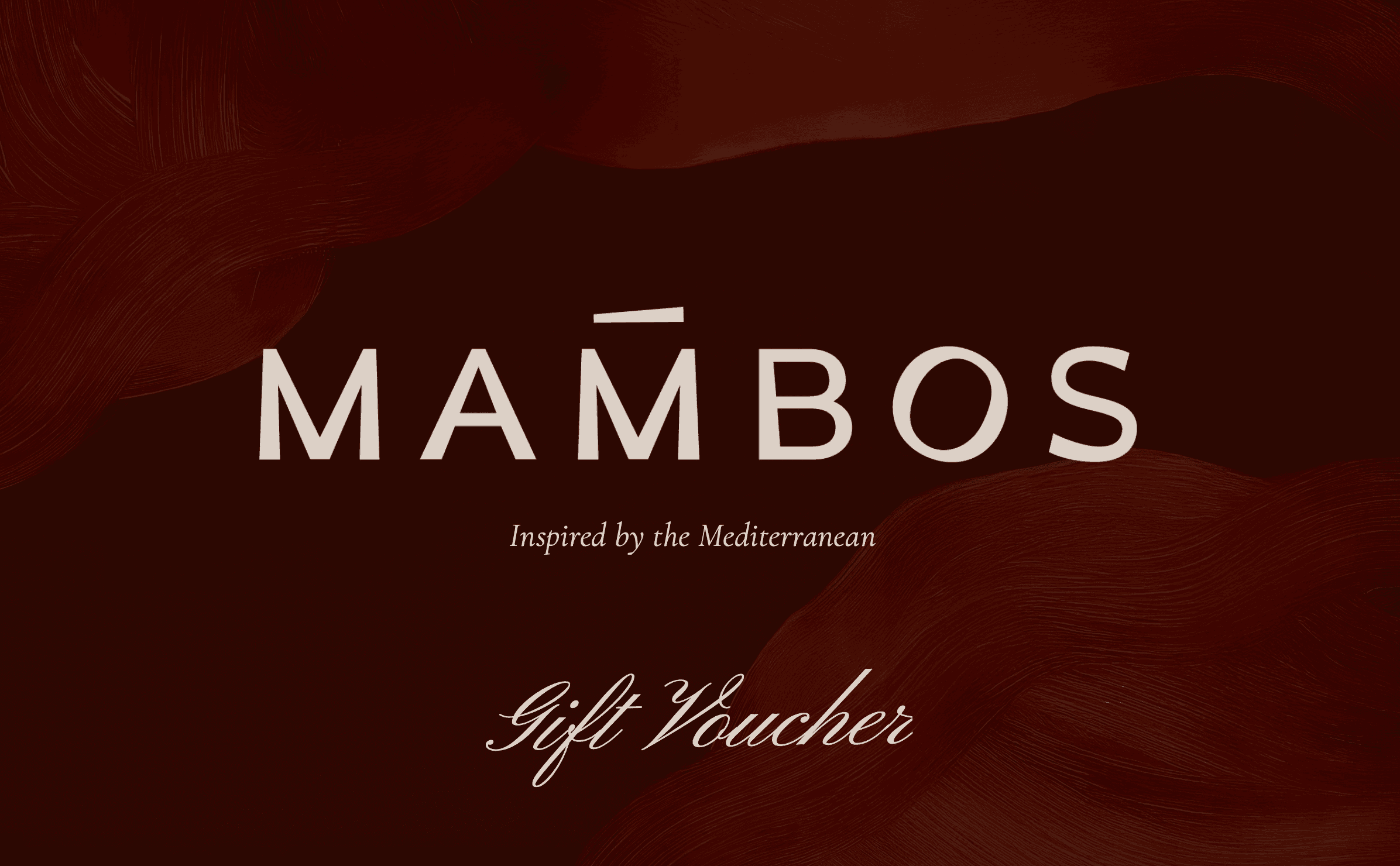 Mambos gift voucher cover